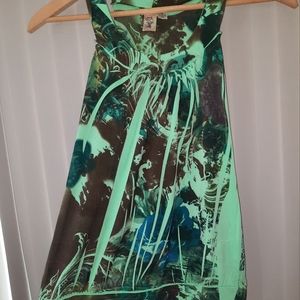 Pretty Green and Brown Tank top Size Small by L8teR